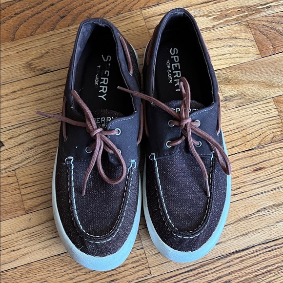 Sperry Men's Dark Brown Boat Shoes - Picture 3 of 8